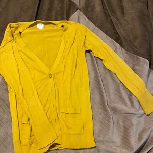 Mustard Target cardigan